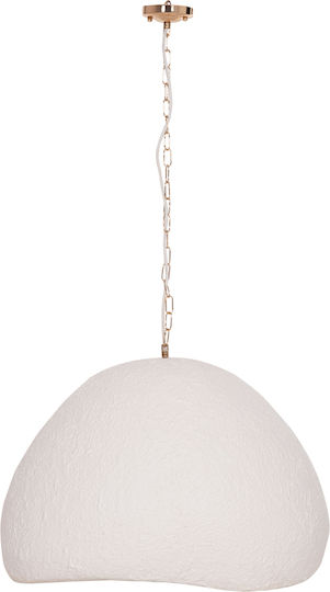HomeMarkt White Hanging Ceiling Light with E27 Socket 65x55x50cm