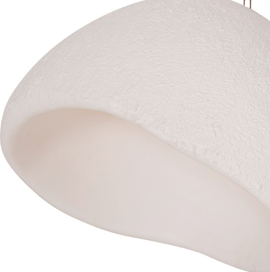HomeMarkt White Hanging Ceiling Light with E27 Socket 65x55x50cm