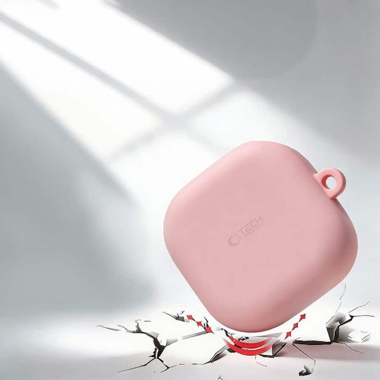 Tech-Protect Silikon Mit Haken Fall Kompatibel Mit Samsung Galaxy Buds 4 4 Pro Schwarz
