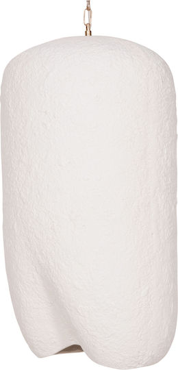 HomeMarkt White Ceiling Light with E27 Socket 35x35cm