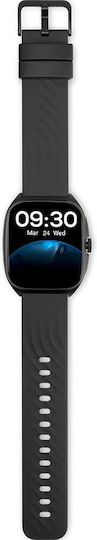 TTEC Tempus Pro 47mm Smartwatch mit Herzfrequenzsensor (Schwarz)