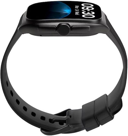 TTEC Tempus Pro 47mm Smartwatch mit Herzfrequenzsensor (Schwarz)