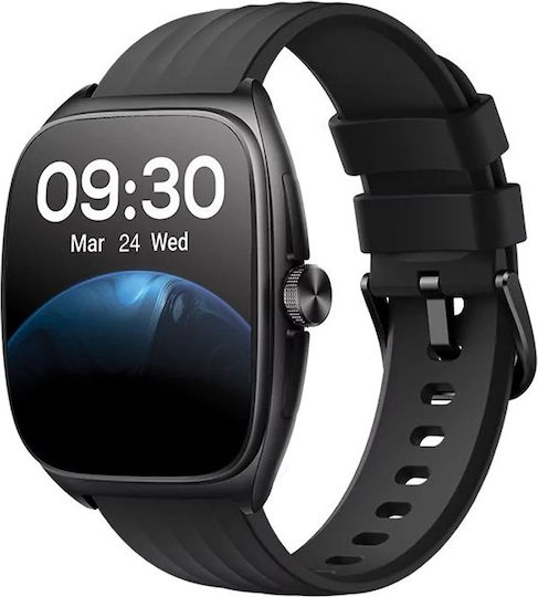 TTEC Tempus Pro 47mm Smartwatch mit Herzfrequenzsensor (Schwarz)