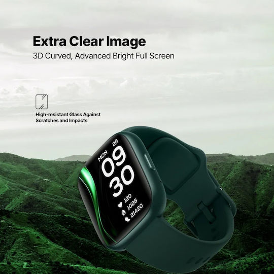 TTEC Tempus 47mm Smartwatch with Heart Rate Monitor Green
