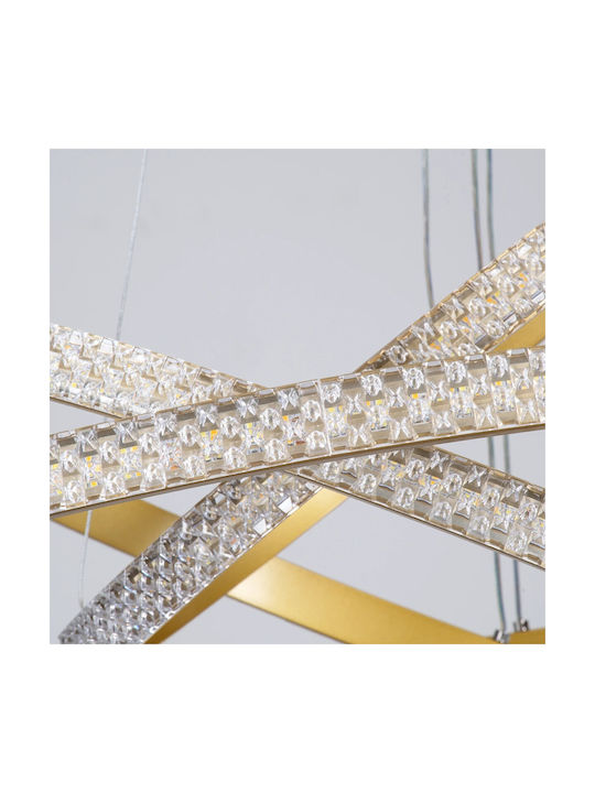 kelvo Diamond Ceiling Light White LED with Warm to Cool White Light 80x80x80cm