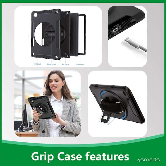 4Smarts Flip Cover Ανθεκτική Μαύρη (iPad 2019/2020/2021 10.2'')