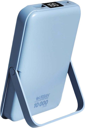 Urban Factory MagSafe Power Bank 10000mAh mit USB-A Anschluss und USB-C Anschluss Blau