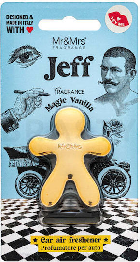Mr & Mrs Fragrance Αρωματικό Αεραγωγού Αυτοκινήτου Jeff Magic Vanilla
