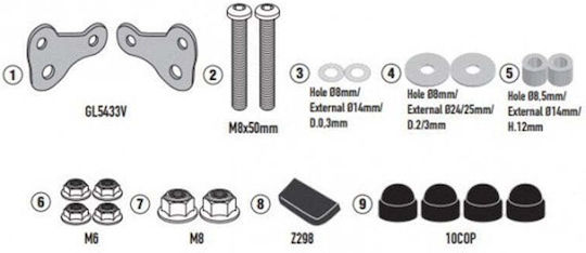 Givi Motorcycle Helmet Spare Part A9056A