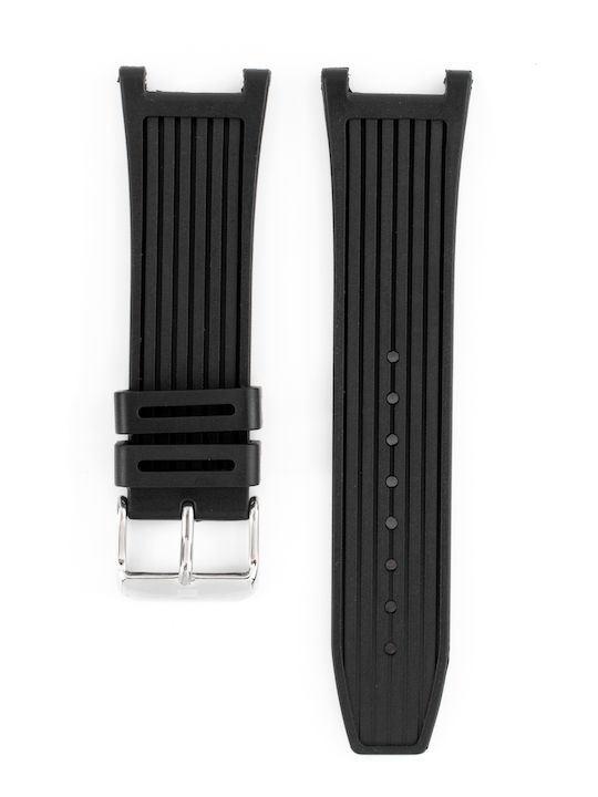 Tommy Hilfiger Curea de Cauciuc Neagră 16mm