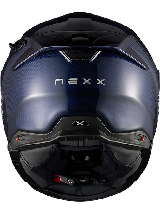 Nexx X.TR Atlantic Carbon Blue Κράνος Μηχανής Full Face ECE 22.06 / DOT 1625gr με Pinlock και Sunvisor