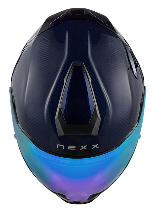 Nexx X.TR Atlantic Carbon Blue Κράνος Μηχανής Full Face ECE 22.06 / DOT 1625gr με Pinlock και Sunvisor