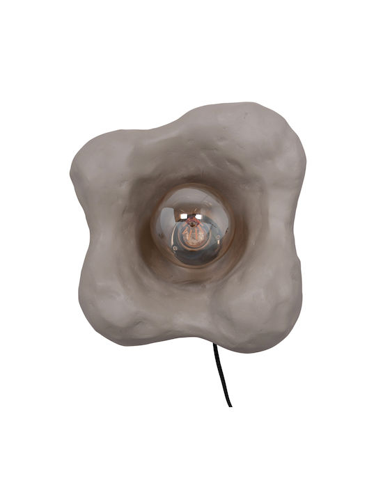 HomeMarkt Luxon Wall Lamp with E27 Socket Grey 28x15cm