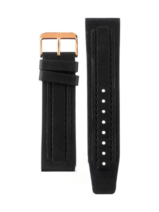 Tommy Hilfiger 679301156 Gummi-Armband Schwarz 24mm