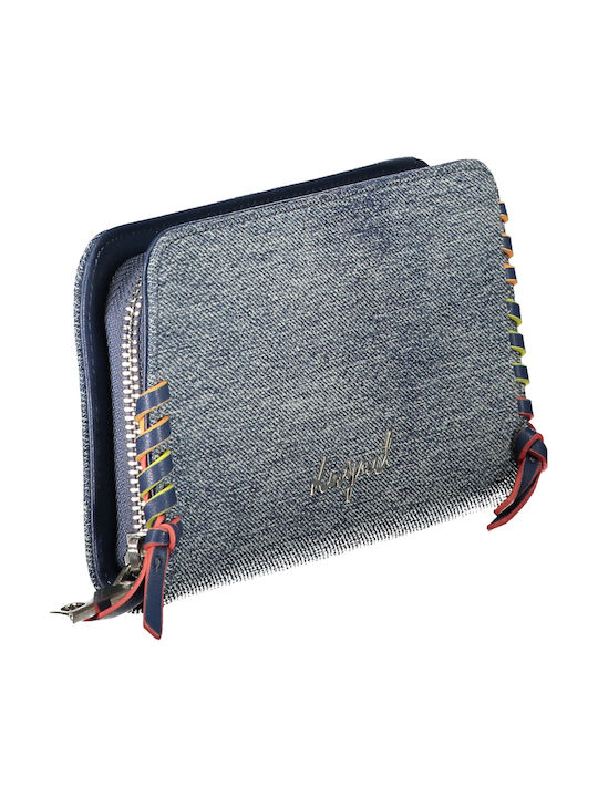 Large Women's Blue Wallet