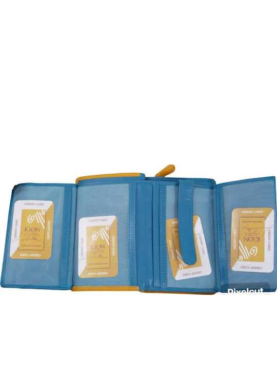 Kleines Leder Damenbrieftasche Gelbe