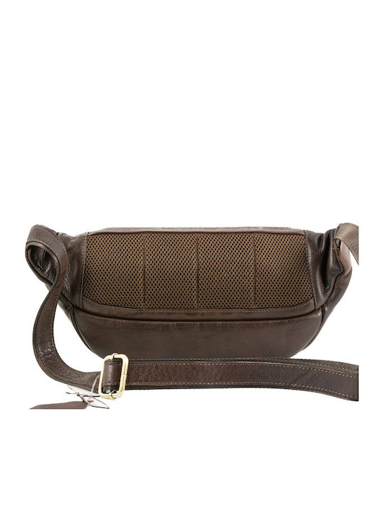 Men's Leather Bum Bag Brown