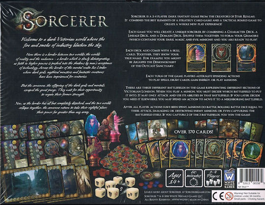 Brettspiel Sorcerer für 2-4 Spieler 14+ Jahre (EN) White Wizard Games