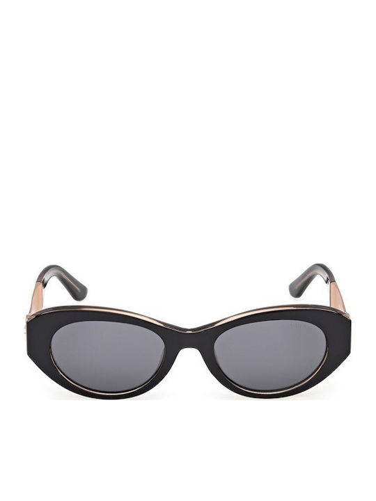 Guess Women’s Sunglasses with Black Horn-Rimmed Frame and Grey Lens GU00261-H 01A