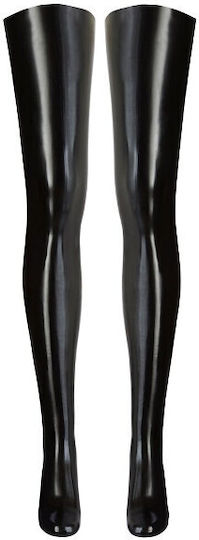 LateX Latex Stockings Κάλτσες Black