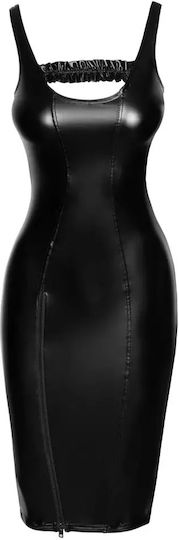 Noir Handmade Powerwetlook Rochie Negru