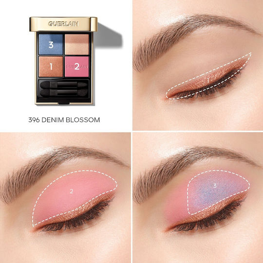 Guerlain Ombres G Палитра със Сенки за Очи в Твърда Форма Denim Blossom