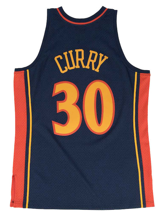 Mitchell & Ness Ανδρική Φανέλα Stephen Curry Golden State Warriors 2009-10 Swingman Player Jersey Navy