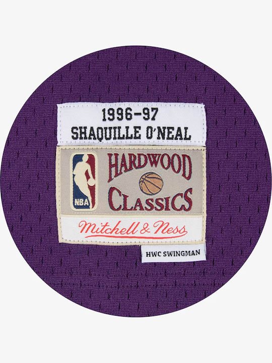 Mitchell & Ness Men's Jersey Shaquille O'neal Los Angeles Lakers 1996-97 Swingman Player Jersey Purple