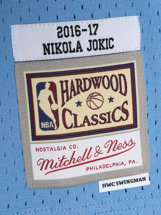 Mitchell & Ness Men's Jersey Nikola Jokic 2016-17 Swingman Player Jersey Columbia Blue