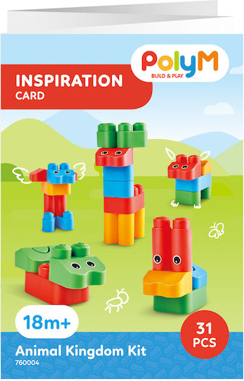 Hape Blocuri PolyM Zoo pentru 1,5-5 ani Ani 31buc