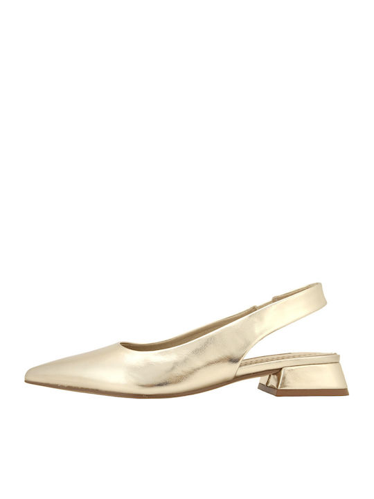 Gold Heels with Strap