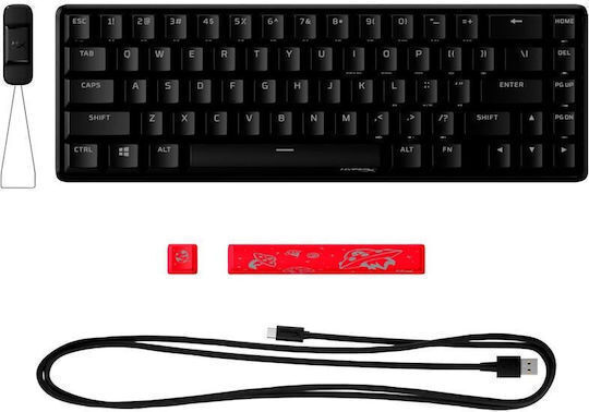 HyperX Origins 2 65 Gaming Mechanisches Tastatur 65% mit HyperX Rot Schaltern und RGB Beleuchtung (Englisch US)
