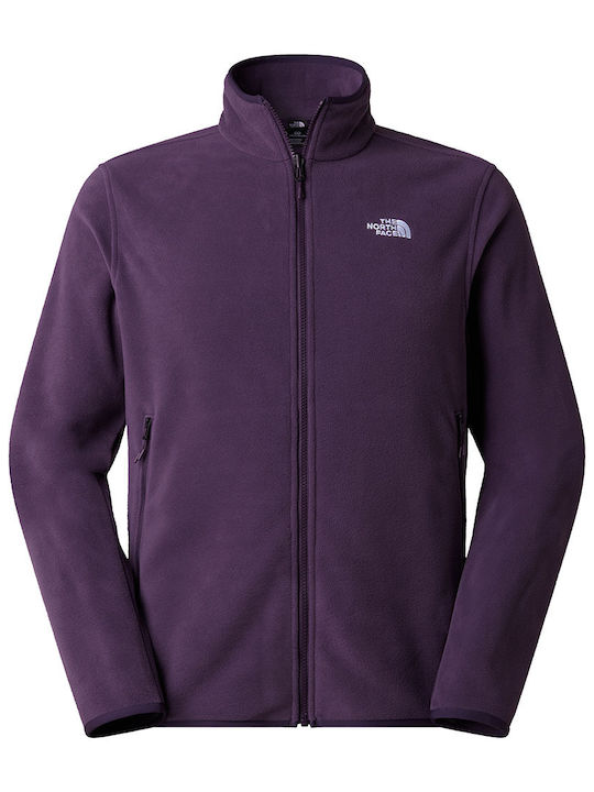 Glacier Full Ανδρική Ζακέτα Fleece Μωβ