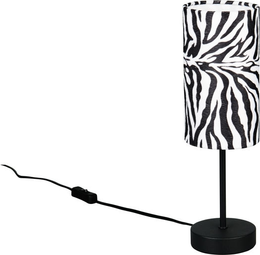 Trio Lighting Μεταλλικό Πορτατίφ με Μαύρο Καπέλο και Βάση