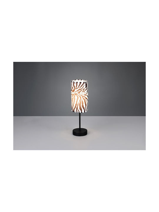 Trio Lighting Metal Table Lamp with Black Shade and Base