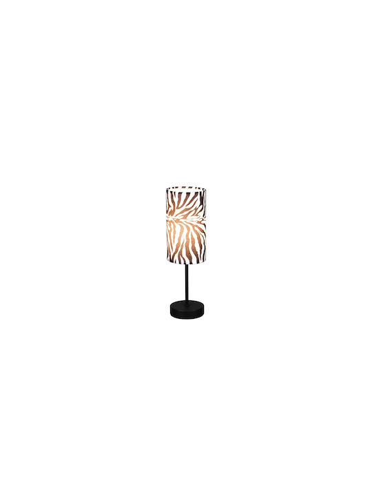 Trio Lighting Metal Table Lamp with Black Shade and Base