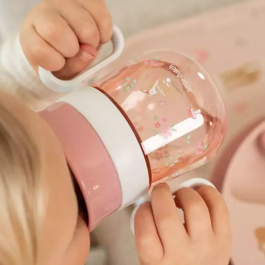 Little Dutch Toddler Plastic Cup Pink Fairy Garden 300ml