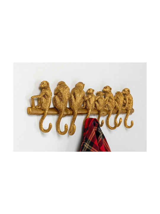 Kare Design Wandhalterung Metall 8 Haken Braune 72x31x5,5cm