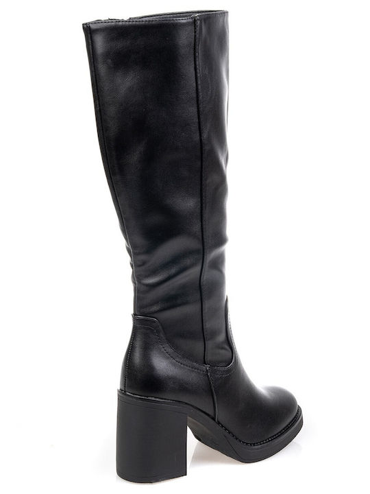 Women's Boots with High Heel Black