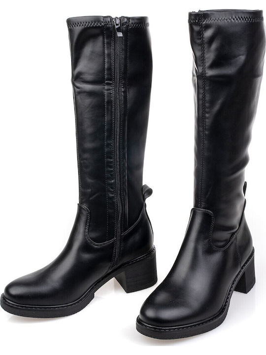 Women's Boots with Medium Heel Black