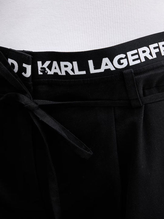 Damen Stoffhose Schwarz