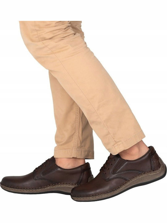 Leather Men's Casual Brown Shoes