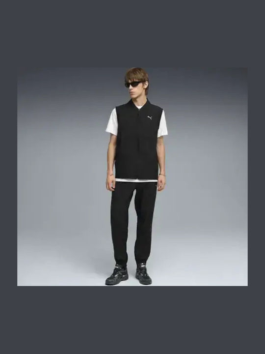 Cargo Glossy Black Sweatpants Trousers