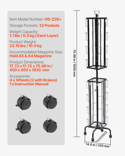 Vevor Product Display Stand Rotating