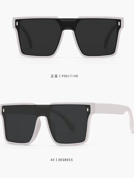 King Unisex Sunglasses with Brown Frame and Purple Polarized Lens SUNKI345-SN038
