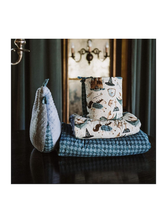 La Millou Κουβέρτα Κούνιας Prince Βαμβακερή Μπλε 110x140εκ.