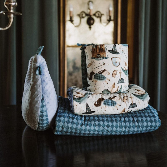 La Millou Baby Cot Blanket Prince Cotton Blue 110x140cm