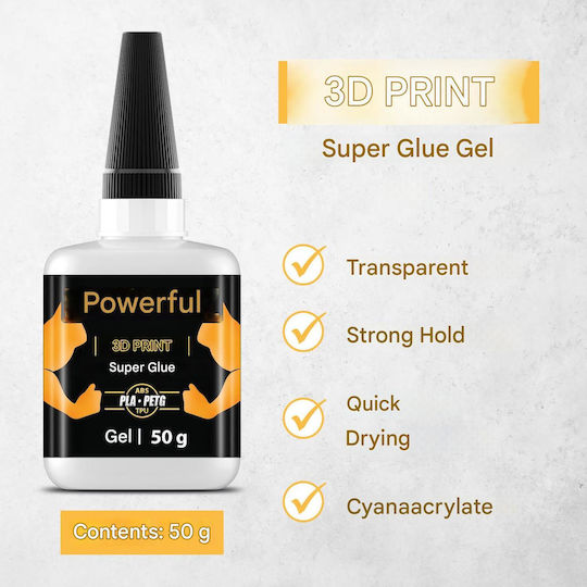 Super Glue Gel Adeziv de Construcții pentru Temperatură Înaltă Transparent 50g