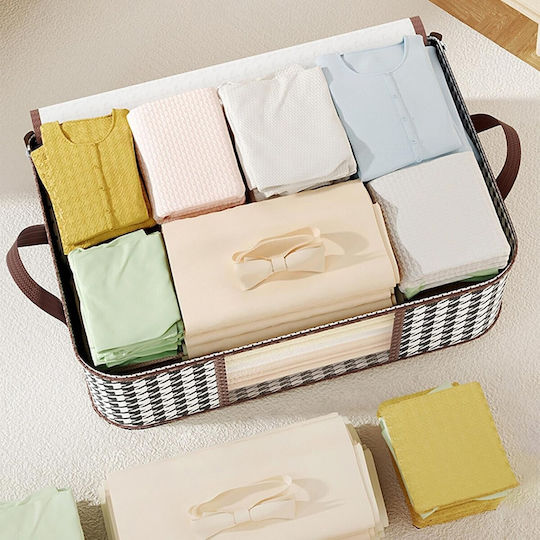Alista Home Casetă Textilă De Depozitare Haine Albă 55x35x25cm