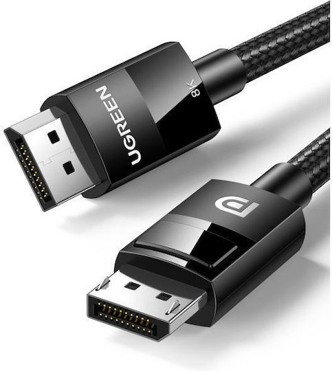 Ugreen Cable DisplayPort male - DisplayPort male 2m Μαύρο (80392)